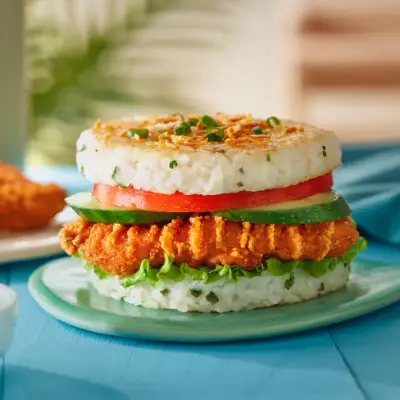 SPICY KATSU RICE BURGER